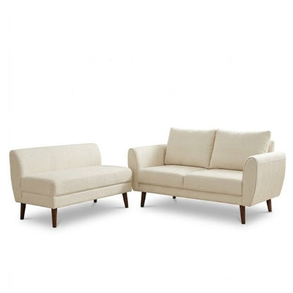 Kinami - Ajeg - Sofa 2 Seater Sudut Kobe Variasi Anti Cakar / Sofa 2 Dudukan Selonjoran dan Lesehan Minimalis Modern / Kursi Empuk Ruang Tamu Aesthetic Gaya Japandi Minimalis Modern Empuk dan Santai Untuk 2 Orang - gambar 8