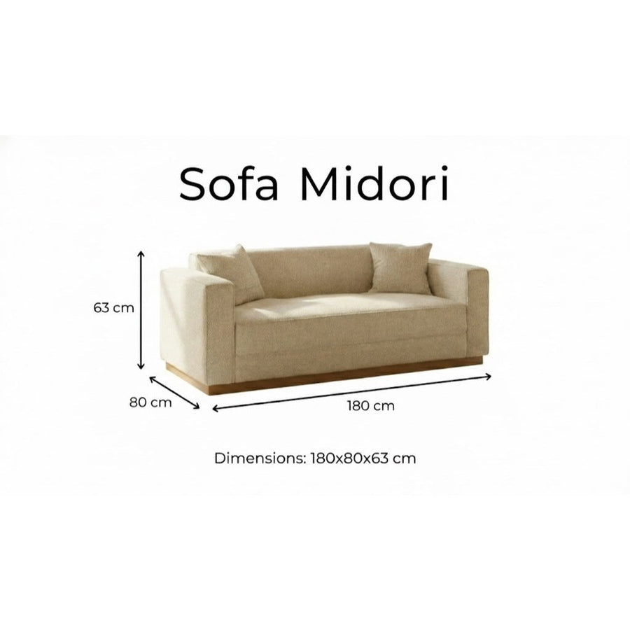NEW Kinami - Ajeg - Sofa 3 Seater Midori & Miko Murah Minimalis / Sofa Empuk Minimalis Untuk 3 Orang - gambar 5