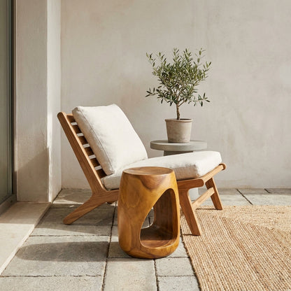 Kinami - Ajeg - Stool Storage Kayu / Kursi Bulat Penyimpanan Multifungsi / Bangku Untuk Tempat Duduk - gambar 1