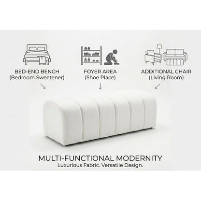 Kinami - Ajeg - Sofa Bench Square Yori 6 Lipatan / Stool Puff Panjang / Kursi Bangku Serbaguna Minimalis Modern - gambar 6