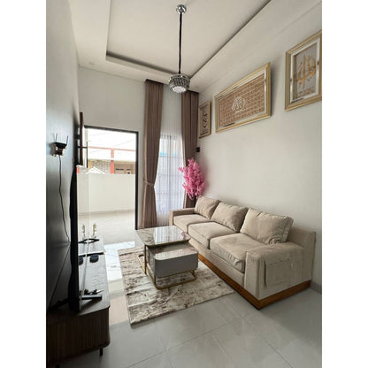 Kinami - Ajeg - Sofa 3 Seater Shizu Premium Anti Cakar / Sofa 3 Dudukan Minimalis Modern Empuk dan Santai Gaya Japandi - gambar 6