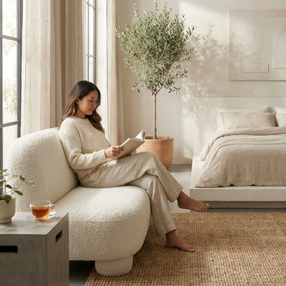Kinami - Ajeg - Sofa 2 Seater Pillo / Sofa 2 Dudukan Minimalis Modern Empuk dan Santai Gaya Japandi / Kursi Untuk 2 Orang - gambar 4