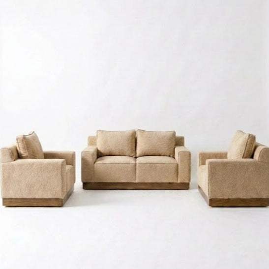 Kinami - Ajeg - Sofa Set 2-1-1 Seater Shizu Anti Cakar / Sofa 2 dan 1 Dudukan Untuk Ruang Tamu Minimalis Modern / Kursi Empuk dan Santai Gaya Japandi Untuk 2 dan 1 Orang - gambar 8