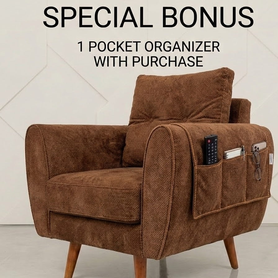 Kinami - Ajeg - Sofa 1 Seater Sudut Kobe Anti Cakar / Sofa 1 Dudukan Selonjoran dan Lesehan Minimalis Modern / Kursi Empuk Ruang Tamu Aesthetic Untuk 1 Orang - gambar 2