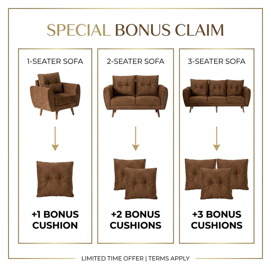 Kinami - Ajeg - Sofa Set 3-2-1 Seater Kobe Anti Cakar / Sofa Untuk Ruang Tamu Minimalis Modern / Kursi Empuk dan Santai Gaya Japandi - gambar 4