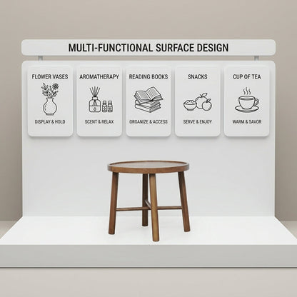 Kagumi - Ajeg - Meja Tamu Seina Bulat / Coffee Table Minimalis Modern - gambar 4