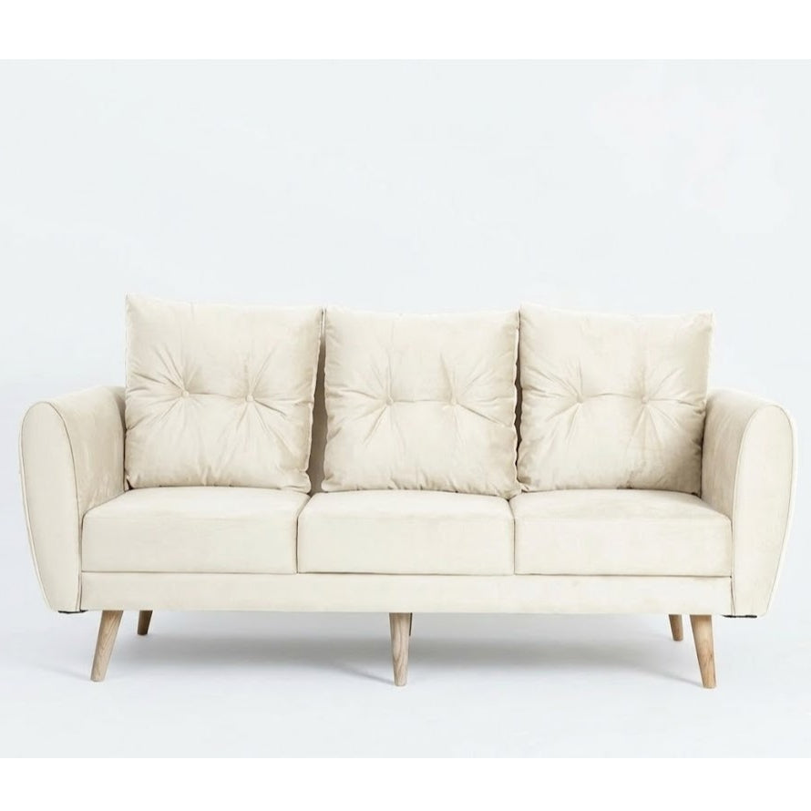 Kinami - Ajeg - Sofa 3 Seater Kobe Anti Cakar / Sofa Untuk 3 Orang Gaya Japandi Minimalis Modern Empuk dan Santai - gambar 9
