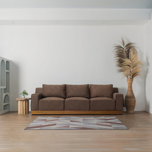 Kinami - Ajeg - Sofa 3 Seater Shizu Anti Cakar / Sofa 3 Dudukan Minimalis Modern Empuk dan Santai Gaya Japandi - gambar 1