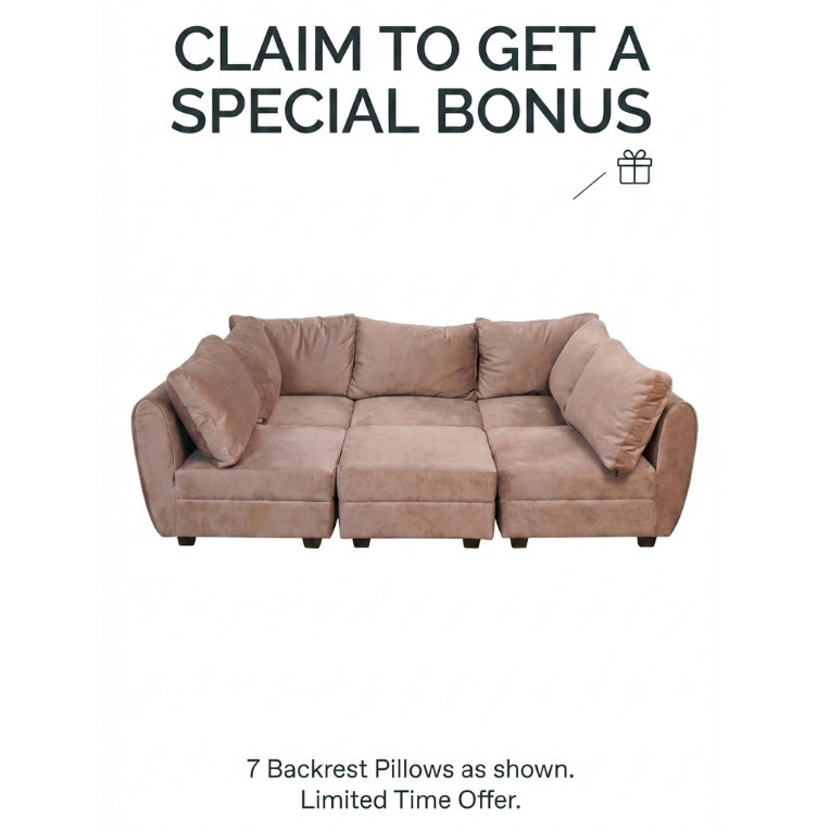 Kinami - Ajeg - Sofa Bed Kobe Sasmaya Anti Cakar / Sofa Bed Dudukan Modular Bongkar Pasang  / Sofa Santai Selonjoran Untuk Ruang Tamu Minimalis dan Modern - gambar 5