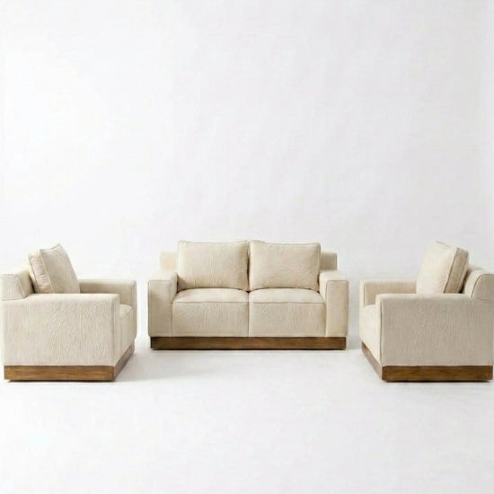 Kinami - Ajeg - Sofa Set 3-2-1 Seater Shizu Anti Cakar / Sofa Untuk Ruang Tamu Minimalis Modern / Kursi Empuk dan Santai Gaya Japandi - gambar 9
