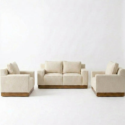 Kinami - Ajeg - Sofa Set 3-2-1 Seater Shizu Anti Cakar / Sofa Untuk Ruang Tamu Minimalis Modern / Kursi Empuk dan Santai Gaya Japandi - gambar 9