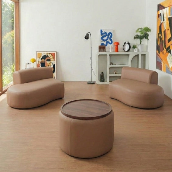 Kinami - Ajeg - Sofa 2 Seater Modular Curvy Yori / Sofa Untuk 2 Orang Desain Mewah Modern Minimalis / Sofa 2 Dudukan Lepasan Full Busa Untuk Selonjoran - gambar 4