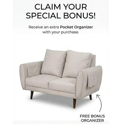 Kinami - Ajeg - Sofa 2 Seater Sudut Kobe Variasi Anti Cakar / Sofa 2 Dudukan Selonjoran dan Lesehan Minimalis Modern / Kursi Empuk Ruang Tamu Aesthetic Gaya Japandi Minimalis Modern Empuk dan Santai Untuk 2 Orang - gambar 5