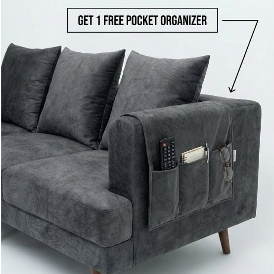 Kinami - Ajeg - Sofa 3 Seater Spica Anti Cakar / Sofa Untuk 3 Orang Gaya Japandi Minimalis Modern Empuk dan Santai - gambar 2