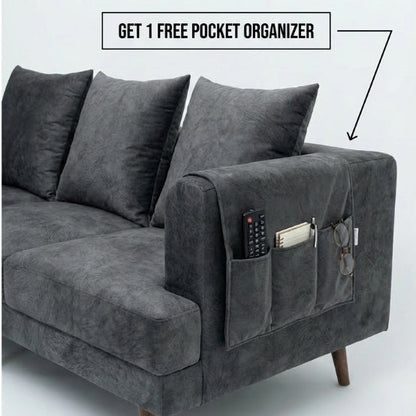 Kinami - Ajeg - Sofa 3 Seater Spica Anti Cakar / Sofa Untuk 3 Orang Gaya Japandi Minimalis Modern Empuk dan Santai - gambar 2