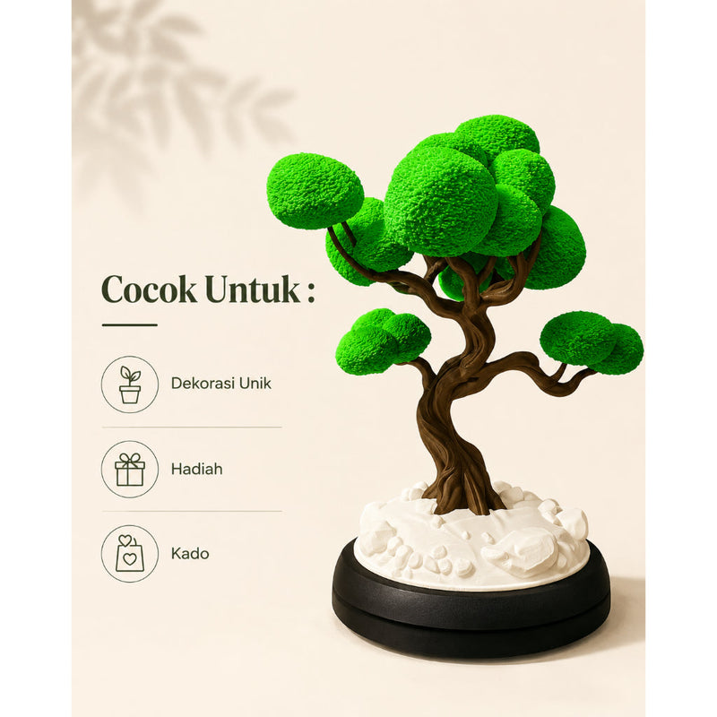 Lampu Tidur Bonsai / Lampu Tidur 3D Malam Hari Model Tanaman Dekorasi Hias - gambar 2