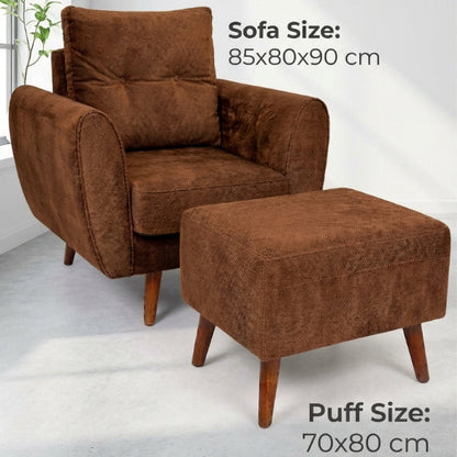 Kinami - Ajeg - Sofa 1 Seater Sudut Kobe Anti Cakar / Sofa 1 Dudukan Selonjoran dan Lesehan Minimalis Modern / Kursi Empuk Ruang Tamu Aesthetic Untuk 1 Orang - gambar 8