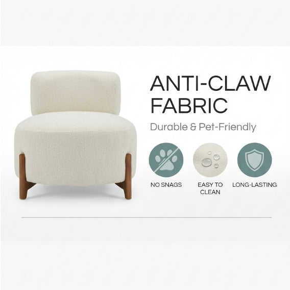 Kinami - Ajeg - Sofa 1 Seater Single Chair Tobo Anti Cakar / Sofa Untuk 1 Orang Desain Modern Minimalis / Sofa 1 Dudukan Minimalis Modern Lesehan / Kursi Empuk Ruang Tamu Aesthetic - gambar 5