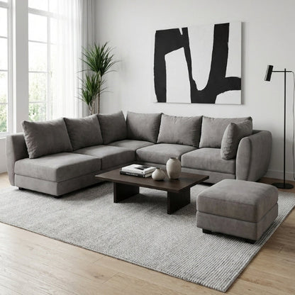 Kinami - Ajeg - Sofa Bed Kobe Sasmaya Anti Cakar / Sofa Bed Dudukan Modular Bongkar Pasang  / Sofa Santai Selonjoran Untuk Ruang Tamu Minimalis dan Modern - gambar 4