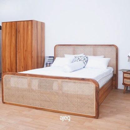 Kagumi - Ajeg - Dipan Tempat Tidur Minimalis Gina G1 / Ranjang Kasur Ukuran 160 180 200 - gambar 1