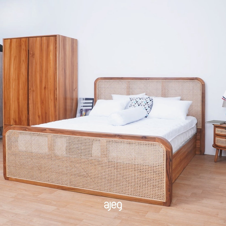Kagumi - Ajeg - Dipan Tempat Tidur Minimalis Gina G1 / Ranjang Kasur Ukuran 160 180 200 - gambar 1
