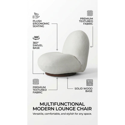 Kinami - Ajeg - Sofa Mochi Pacha 1 Seater Minimalis / Sofa 1 Dudukan / Kursi Bulat Empuk Ruang Tamu Aesthetic - Stool Bench Bangku Kursi Putar Ergonomis - gambar 8
