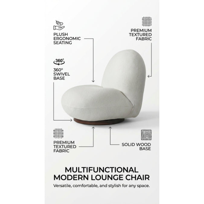 Kinami - Ajeg - Sofa Mochi Pacha 1 Seater Minimalis / Sofa 1 Dudukan / Kursi Bulat Empuk Ruang Tamu Aesthetic - Stool Bench Bangku Kursi Putar Ergonomis - gambar 8