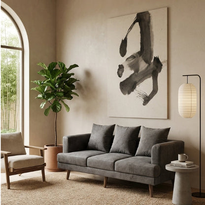Kinami - Ajeg - Sofa 3 Seater Spica Anti Cakar / Sofa Untuk 3 Orang Gaya Japandi Minimalis Modern Empuk dan Santai - gambar 1