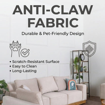 Kinami - Ajeg - Sofa Set 3-2-1 Seater Shizu Anti Cakar / Sofa Untuk Ruang Tamu Minimalis Modern / Kursi Empuk dan Santai Gaya Japandi - gambar 6