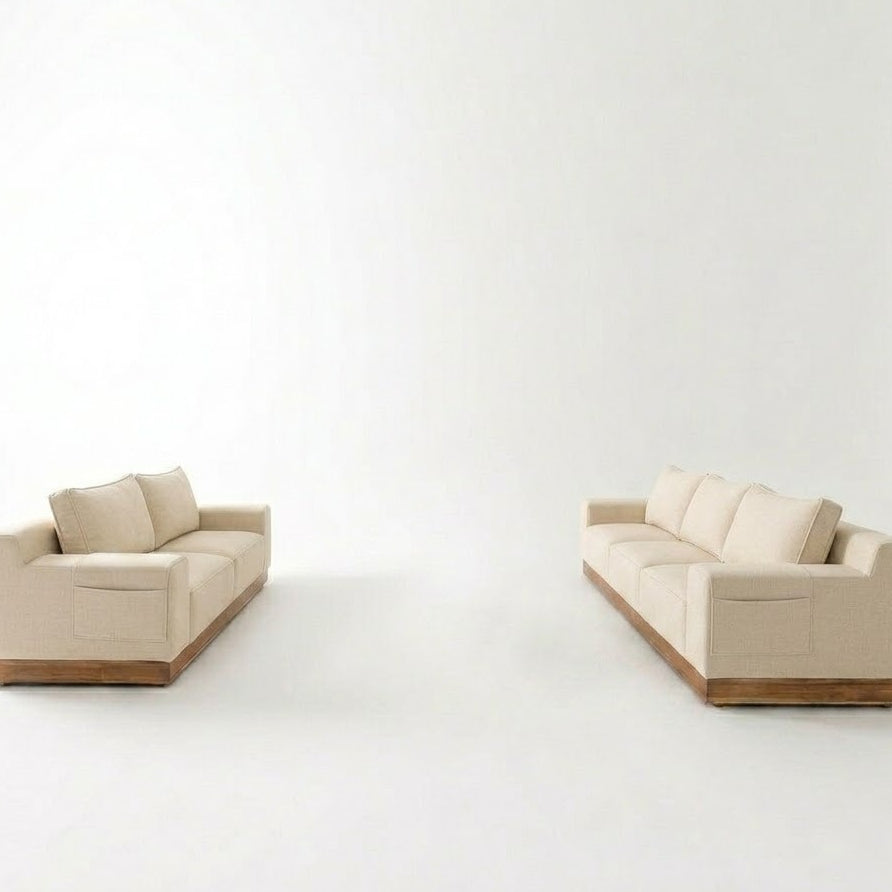 Kinami - Ajeg - Sofa Set 3-2 Seater Shizu Anti Cakar / Sofa Untuk Ruang Tamu Minimalis Modern / Kursi Empuk dan Santai Gaya Japandi - gambar 8