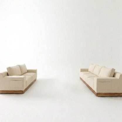 Kinami - Ajeg - Sofa Set 3-2 Seater Shizu Anti Cakar / Sofa Untuk Ruang Tamu Minimalis Modern / Kursi Empuk dan Santai Gaya Japandi - gambar 8