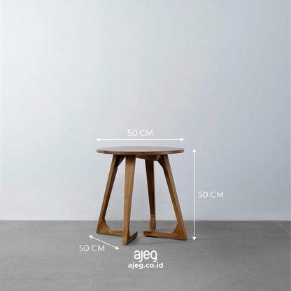 Kagumi - Ajeg - Meja Tamu Yui Bulat / Coffee Table Minimalis Modern - gambar 3