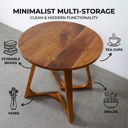 Kagumi - Ajeg - Meja Tamu Yui Bulat / Coffee Table Minimalis Modern - gambar 4
