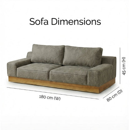 Kinami - Ajeg - Sofa 2 Seater Shizu Short Anti Cakar / Sofa 2 Dudukan Lesehan Minimalis Modern Empuk dan Santai Gaya Japandi - gambar 8