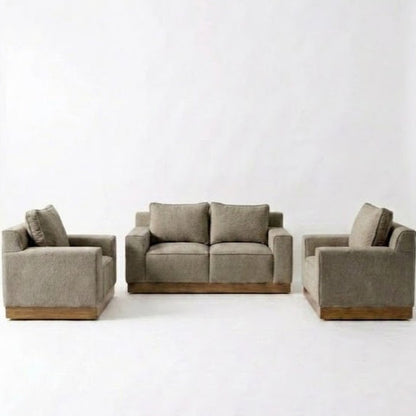 Kinami - Ajeg - Sofa Set 2-1-1 Seater Shizu Anti Cakar / Sofa 2 dan 1 Dudukan Untuk Ruang Tamu Minimalis Modern / Kursi Empuk dan Santai Gaya Japandi Untuk 2 dan 1 Orang - gambar 9