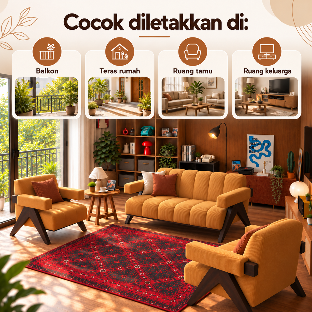 Sofa Kohaku 2-1-1 Seater - foto 3