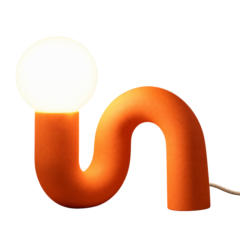 Lampu Tidur Ulat Minimalis tanpa background