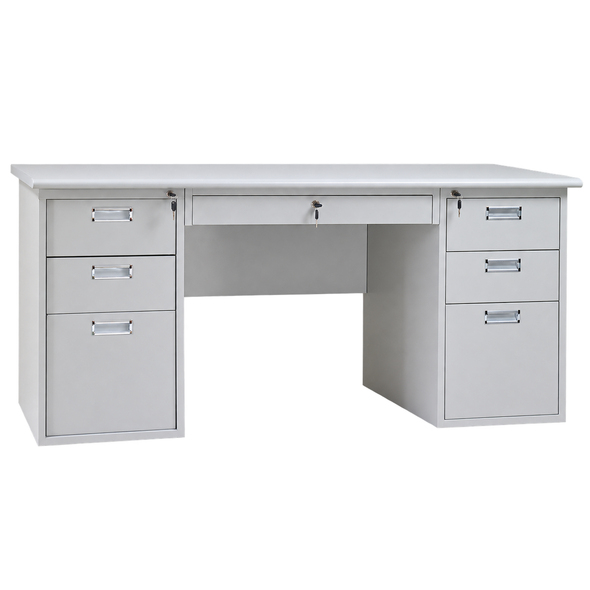 Meja Kantor 6 Laci IMP OD-6D BT — latar transparan, rasio 1:1