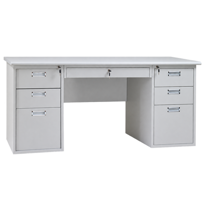 Meja Kantor 6 Laci IMP OD-6D BT — latar transparan, rasio 1:1