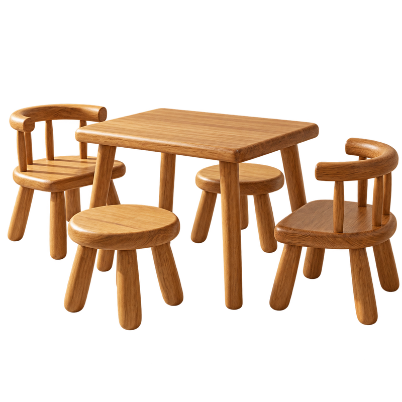Set Meja Makan Anak — latar transparan