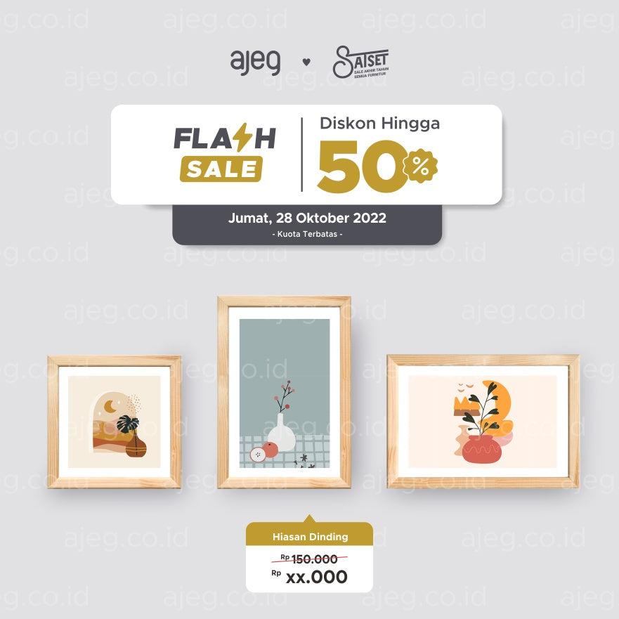 PROMO FRAME MINIMALIS HOME DECOR - gambar 1