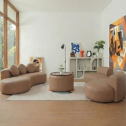 Kinami - Ajeg - Sofa 3 Seater Modular Curvy Yori / Sofa Untuk 3 Orang Desain Mewah Modern Minimalis / Sofa 3 Dudukan Lepasan Full Busa Untuk Selonjoran - gambar 5