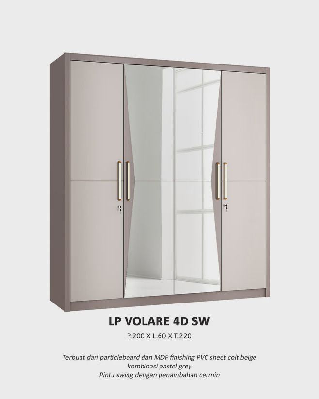 Siantano Lemari Pakaian LP Volare 4D SW