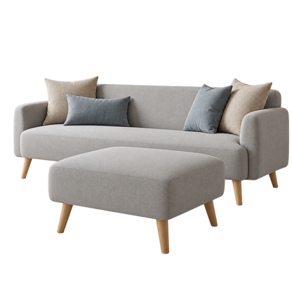 Sofa Kanaba 3 Seater Sudut — latar transparan