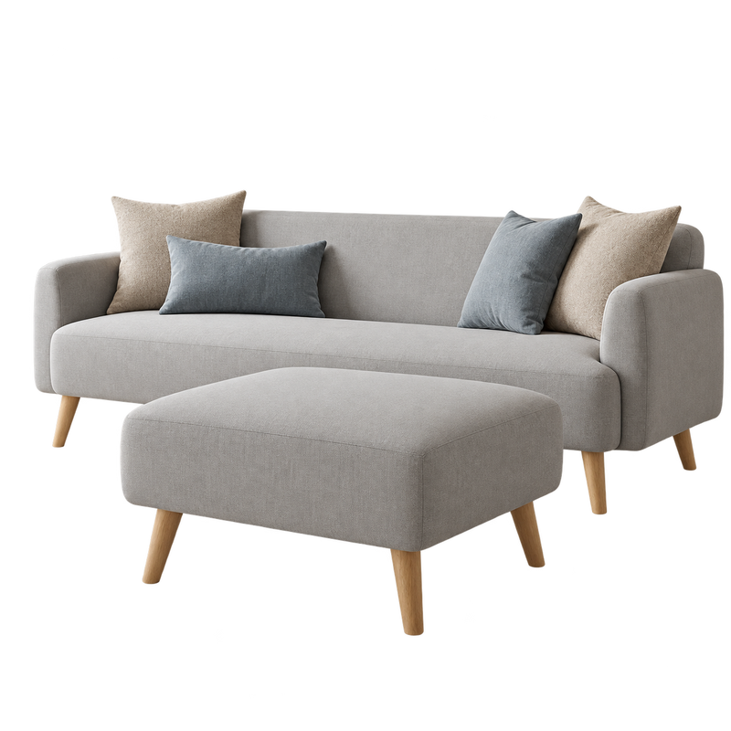 Sofa Kanaba 3 Seater Sudut — latar transparan