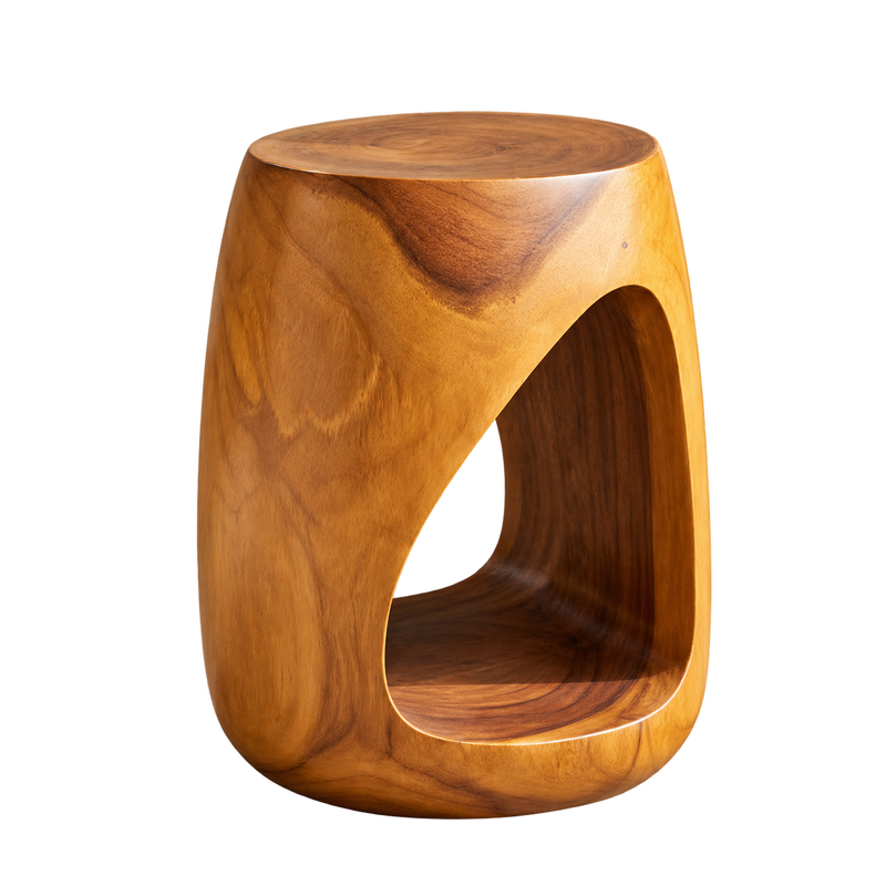 Stool Kayu transparan rasio 1:1